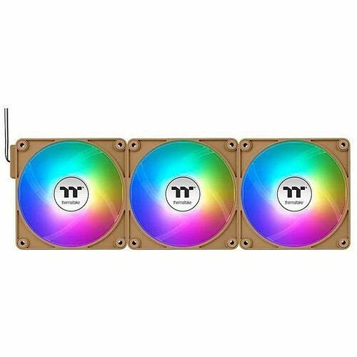 Thermaltake CL-F218-PL14GS-A Processor/Case Fans Thermaltake Ct140 Ex Argb Sync Pc Cooling Fan Gravel Sand (3-fan Pack) - 5.51" Maximum Fan Diameter  Clf218pl14gsa 841163099513