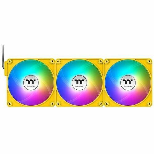 Thermaltake CL-F215-PL12BB-A Processor/Case Fans Thermaltake Ct120 Ex Argb Sync Pc Cooling Fan Bumblebee (3-fan Pack) - 4.72" Maximum Fan Diameter -  Clf215pl12bba 841163099483