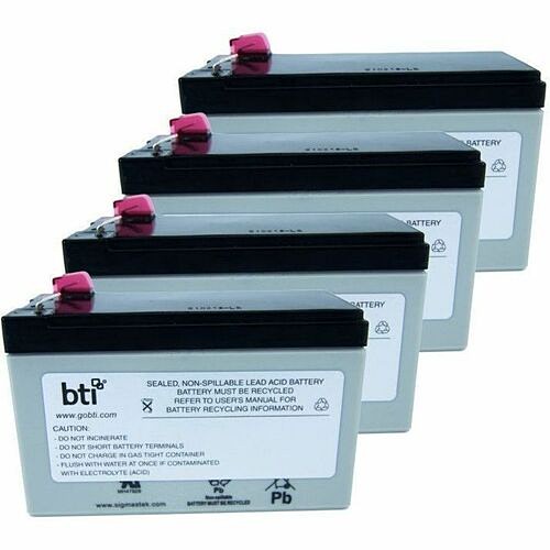 Battery Technology 12V9AH-T2-BATT-PK4-B UPS Batteries Bti 12v9ah-t2-batt-pk4-bti 12v 9ah 1-cell T2/f2 Sealed Lead Acid Battry (pack Of 4) - Compatible Oem 12v9aht2battpk4b 886734899031