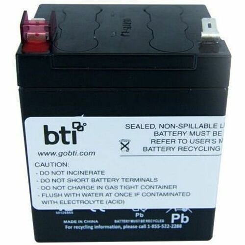 Battery Technology 12V5.5A-T2-BATT-BTI UPS Batteries Bti 12v5.5a-t2-batt-bti 12v 5.5ah 1-cell T2/f2 Sealed Lead Acid Battery - Compatible Oem: 12v5.5a-t2 12v55at2battbti 886734899000