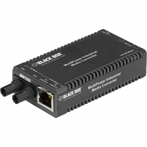 Black Box LIC022A-R4 Transceivers/Media Converters Black Box Multipower Miniature Transceiver/media Converter - 1 X Network (rj-45) - 1 X St Ports - Du Lic022ar4 