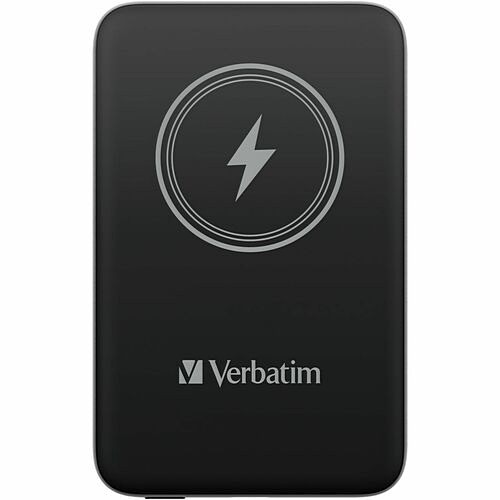 Verbatim 32245 Power Banks Verbatim Charge 'n' Go Magnetic Wireless Power Bank 10000 Mah - Black - For Smartphone - Lithium Pol 023942322450