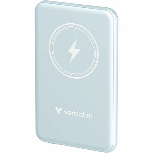 Verbatim 32242 Power Banks Verbatim Charge 'n' Go Magnetic Wireless Power Bank 5000 Mah - Blue - For Smartphone - 5000 Mah - 1  023942322429