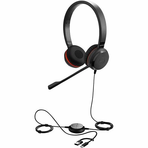 Jabra 4999-823-389-01 Headsets/Earsets Jabra Evolve 20se Headset - Microsoft Teams Certification - Stereo - Usb Type C, Usb Type A - Wired  499982338901 706487027065
