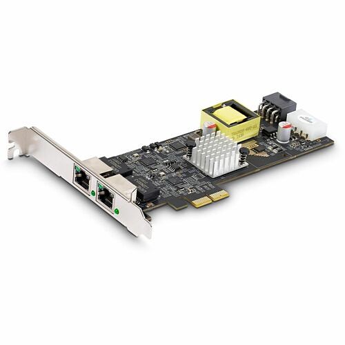 Startech PR22GIP-NETWORK-CARD Network Cards Startech.com 2-port 2.5gbps Pci Express Poe Network Card, Dual Intel I225-v, Pcie 802.3af/at Poe+ Mu Pr22gipnetworkcard 065030903523