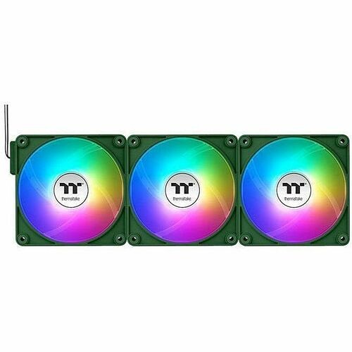 Thermaltake CL-F226-PL12RG-A Processor/Case Fans Thermaltake Ct120 Ex Reverse Argb Sync Pc Cooling Fan Racing Green (3-fan Pack) - 3 Pack - 4.72" Max Clf226pl12rga 841163099971