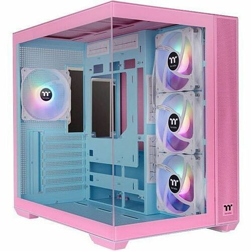 Thermaltake CA-1Z2-00MAWN-00 Computer Cases Thermaltake View 380 Tg Argb Bubble Pink Mid Tower Chassis - Mid-tower - Bubble Pink - Tempered Glas Ca1z200mawn00 841163099230
