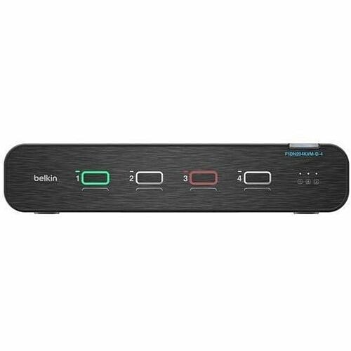 Belkin F1DN204KVM-D-4 KVM Switchboxes Belkin Universal Displayport Secure Kvm, 4-port Dual Head Without Cac - 4k - 3840 X 2160 - 6 X Usb - F1dn204kvmd4 745883903887