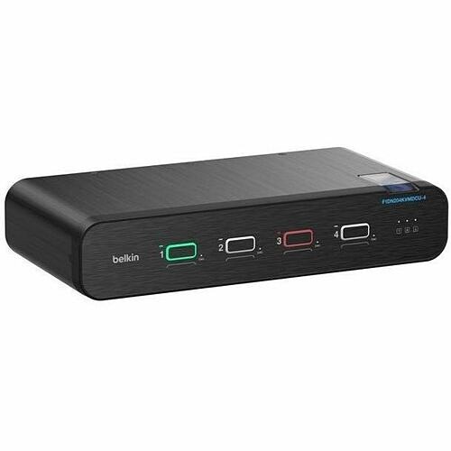 Belkin F1DN204KVMDCU-4 KVM Switchboxes Belkin Universal Displayport Secure Kvm, 4-port Dual Head With Cac And Usb-c - 4k - 3840 X 2160 - 10 F1dn204kvmdcu4 745883903900