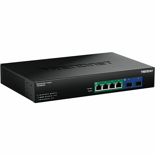 Trendnet TPE-BG5062 Switches & Bridges Trendnet 6-port 2.5g Gan Power Poe++ Switch With 10g Sfp+ Ports (240w) - 4 Ports - 2.5 Gigabit Ether Tpebg5062 710931163100