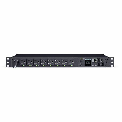 CyberPower PDU41021 PDUs Cyberpower Pdu41021 Single Phase 100 - 120 Vac 15a Switched Pdu - 16 Outlets, 12 Ft, Nema 5-15p, Hor 649532937653