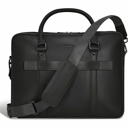 Champion Sport OB-412-BLACK Carrying Cases Champs Onyx Carrying Case (briefcase) For 11" To 15.6" Notebook - Black - Rfid Resistant - Top Grain Ob412black 803742125532