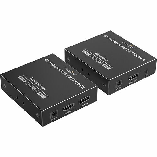 Rocstor Y10G017-B1 Video Consoles/Extenders Rocstor Truereach Video Extender Transmitter/receiver - 196.85 Ft Range - 2 X Network (rj-45) - 3 X  Y10g017b1 810136922509