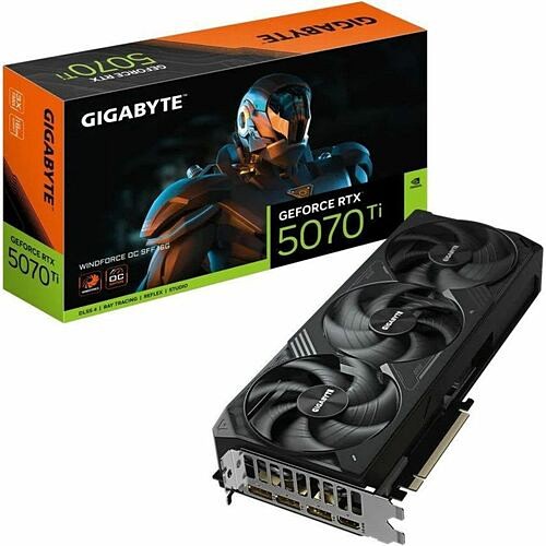 Gigabyte GV-N507TWF3OC-16GD Graphic Cards Gigabyte Nvidia Geforce Rtx 5070 Ti Graphic Card - 16 Gb Gddr7 - 7680 X 4320 - 2.50 Ghz Core - 256 B Gvn507twf3oc16gd 889523048047