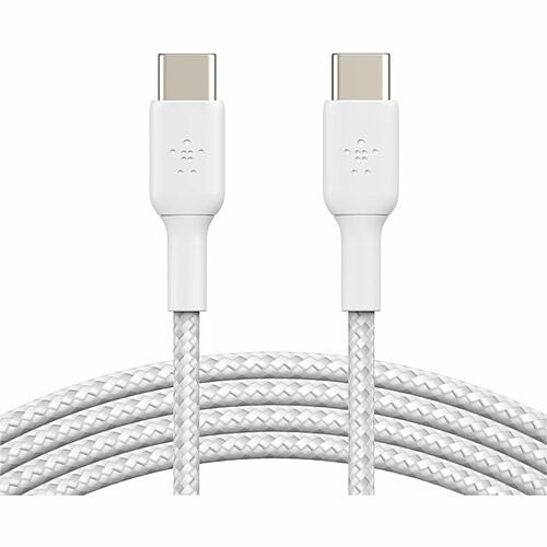 Belkin CAB004BT2MWH Cables Belkin Boostcharge Braided Usb-c To Usb-c Cable - 6.60 Ft Usb-c Data Transfer Cable For Smartphone,  745883884124