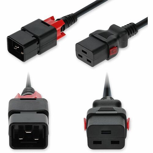Addon ADD-C20Z2C19ZI14G2FB Power Cords Addon 2ft C20 Male To C19 Female Z-lock Compatible Industrial Grade 14 Awg 250v At 15a Pvc Sjt (serv Addc20z2c19zi14g2fb 199278034142