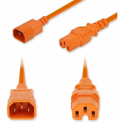 Addon ADD-C142C15H14G3FOE Power Cords Addon 3ft C14 Male To C15 Female High-temperature 14 Awg 250v At 15a Pvc Sjt (service Junior Thermop Addc142c15h14g3foe 199278030526