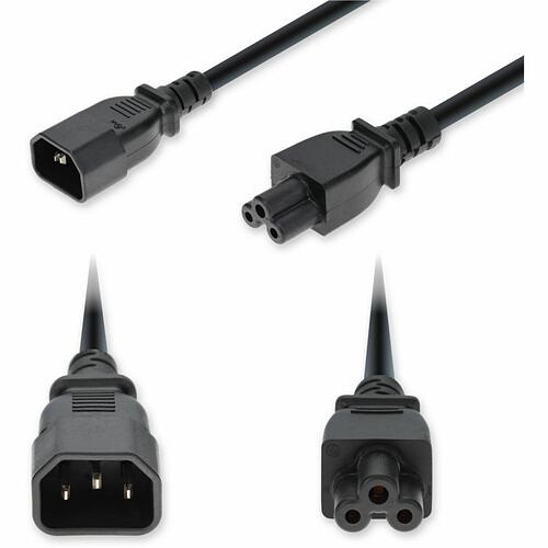 Addon ADD-C142C5C18G10FBK Power Cords Addon 10ft C14 Male To C5 Female Standard Commercial 18 Awg 250v At 10a Pvc Sjt (service Junior Ther Addc142c5c18g10fbk 199278031462
