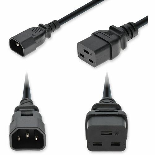 Addon ADD-C142C19I14G6FBK Power Cords Addon 6ft C14 Male To C19 Female Industrial Grade 14 Awg 250v At 15a Pvc Sjt (service Junior Thermop Addc142c19i14g6fbk 199278030823