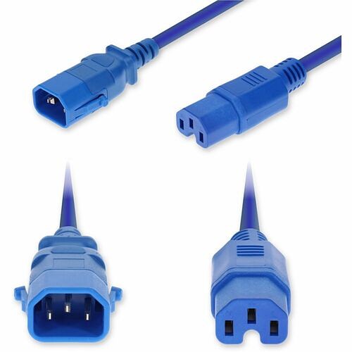 Addon ADD-C142C15PH14G6FBE Power Cords Addon 6ft C14 Male To C15 Female P-lock Compatible High-temperature 14 Awg 250v At 15a Pvc Sjt (serv Addc142c15ph14g6fbe 199278034562