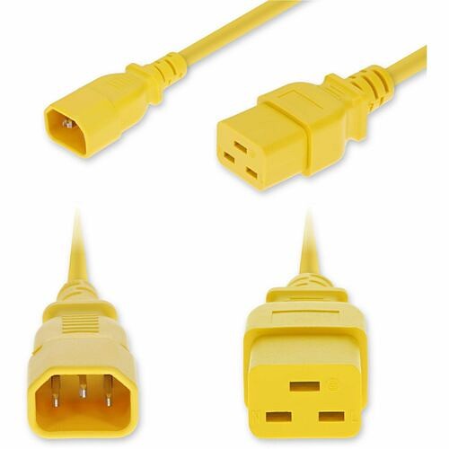 Addon ADD-C142C19I14G3FYW Power Cords Addon 3ft C14 Male To C19 Female Industrial Grade 14 Awg 250v At 15a Pvc Sjt (service Junior Thermop Addc142c19i14g3fyw 199278031387