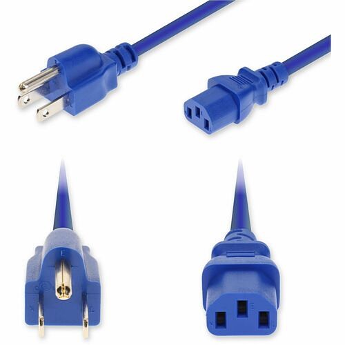 Addon ADD-N5152C13C18G2FBE Power Cords Addon 2ft Nema 5-15p Male To C13 Female Standard Commercial 18 Awg 125v At 10a Pvc Sjt (service Juni Addn5152c13c18g2fbe 199278031820