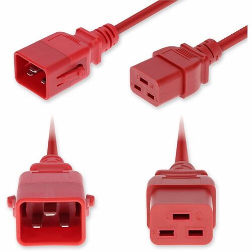 Addon ADD-C202C19PI12G5FRD Power Cords Addon 5ft C20 Male To C19 Female P-lock Compatible Industrial Grade 12 Awg 250v At 20a Pvc Sjt (serv Addc202c19pi12g5frd 199278034500