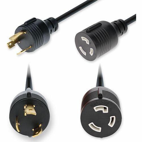 Addon ADD-L530TEL530TI10G6 Power Cords Addon 6ft Nema L5-30p Male To L5-30r Female Twist-lock Compatible Industrial Grade 10 Awg 125v At 30 Addl530tel530ti10g6 199278034722