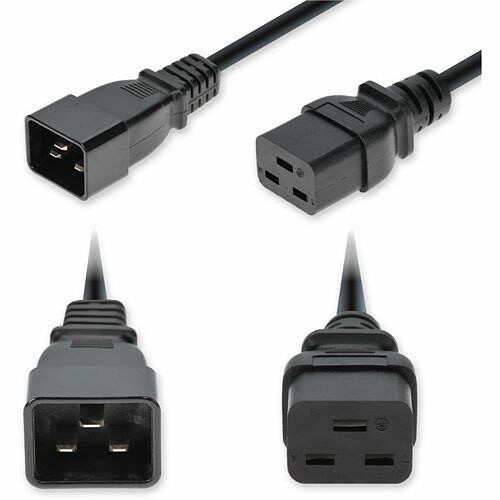 Addon ADD-C202C19C12G150CB Power Cords Addon 1.5m C20 Male To C19 Female Standard Commercial 12 Awg 250v At 20a Pvc Sjt (service Junior The Addc202c19c12g150cb 199278032964