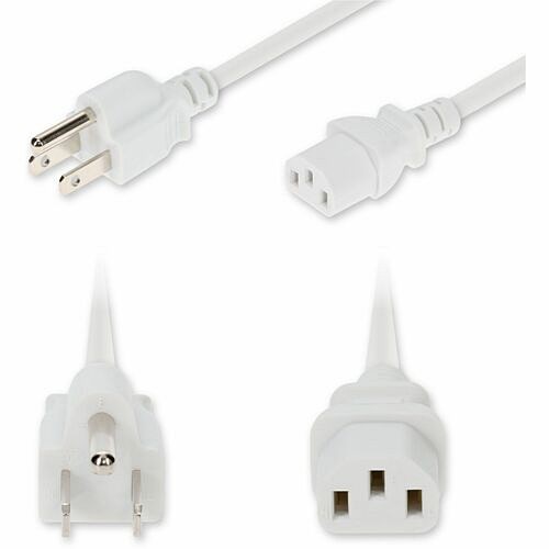 Addon ADD-N5152C13C18G3FWE Power Cords Addon 3ft Nema 5-15p Male To C13 Female Standard Commercial 18 Awg 125v At 10a Pvc Sjt (service Juni Addn5152c13c18g3fwe 199278032148