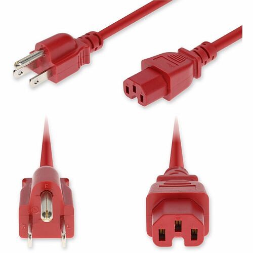 Addon ADD-N5152C15H14G8FRD Power Cords Addon 8ft Nema 5-15p Male To C15 Female High-temperature 14 Awg 125v At 15a Pvc Sjt (service Junior  Addn5152c15h14g8frd 199278032469