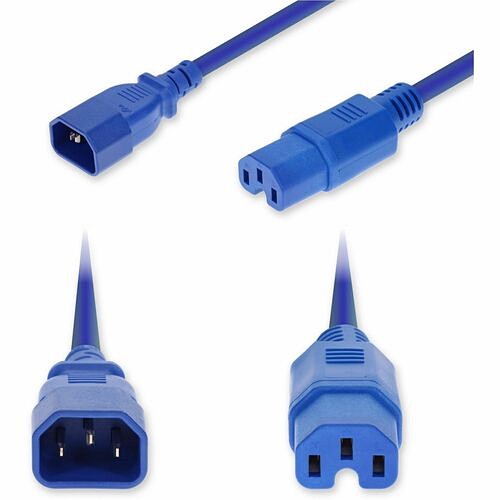 Addon ADD-C142C15C14G3FBE Power Cords Addon 3ft C14 Male To C15 Female Standard Commercial 14 Awg 250v At 15a Pvc Sjt (service Junior Ther Addc142c15c14g3fbe 199278032766