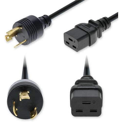 Addon ADD-L630T2C19I10G8FB Power Cords Addon 8ft Nema L6-30p Male To C19 Female Twist-lock Compatible Industrial Grade 10 Awg 250v At 30a P Addl630t2c19i10g8fb 199278034944