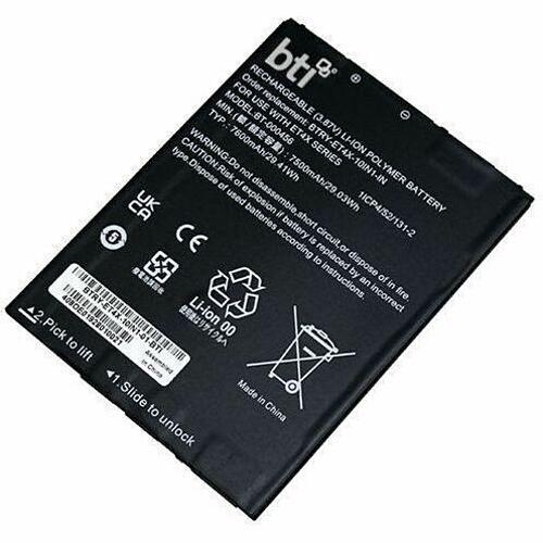 Battery Technology BTRY-ET4X-10IN1-01-BTI Batteries Bti Btry-et4x-10in1-01-bti 1-cell 3.87v Li-ion Tablet Battery For Zebra Et40, Et45, Et40hc, Et45hc,  Btryet4x10in101bti 886734899581