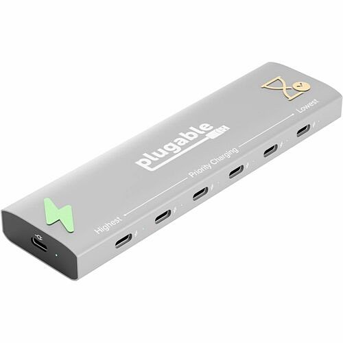 Plugable Technologies PS-6CC Power Adapters Plugable 6 Port Usb C Charging Station, Up To 100w Charger For Multiple Devices With Priority Chargi Ps6cc 819927013549