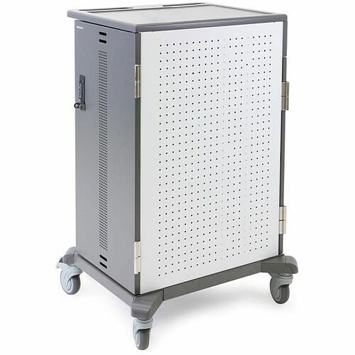 Ergotron YES24-CHR-1-65 Carts & Dollies Ergotron Yes24 Adjusta Charging Cart, Pre-wired - 3 Shelf - Push Handle Handle - 120 Lb Capacity - 4 Yes24chr165 698833078503