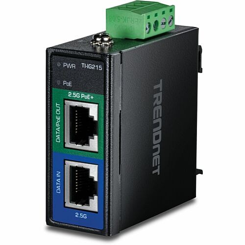 Trendnet TI-IG215 Power Injectors/Splitters Trendnet Industrial 2.5g Poe+ Injector - 48 V Dc, 57 V Dc Input - 1 X 2.5 Gigabit Ethernet Input Por Tiig215 710931163193