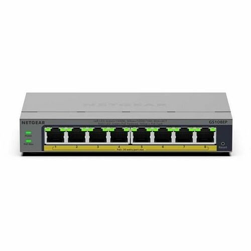 Netgear GS108EP-100NAS Switches & Bridges Netgear Business Gs108ep Ethernet Switch - 8 Ports - Manageable - Gigabit Ethernet - 10/100/1000base Gs108ep100nas 606449174625