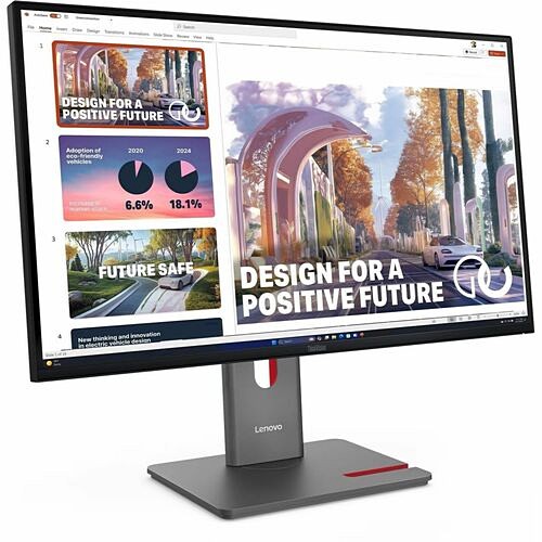 Lenovo 64B3GAR2US Monitors Lenovo Thinkvision P27qd-40 27" Class Wqhd Led Monitor - 16:9 - Raven Black - 27" Viewable - In-plan 198156536341