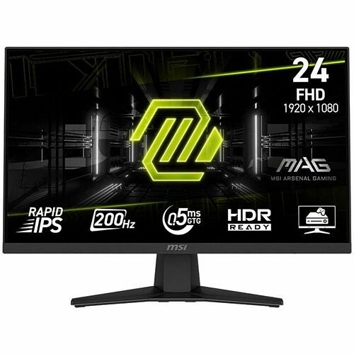 Msi MAG242F Monitors Msi Mag Mag 242f 24" Class Full Hd Gaming Lcd Monitor - 16:9 - Metallic Black - 23.8" Viewable - Rap 824142394755