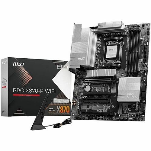 Msi X870EPWIFI Motherboards Msi Pro X870e-p Wifi Gaming Desktop Motherboard - Amd X870e Chipset - Socket Am5 - Atx - Ryzen 7, Ry 824142425565