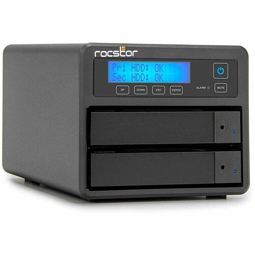 Rocstor GP4324-01 NAS Servers Rocpro U33 Professional 48tb Drive - 2x24tb Hdd - 7200 Rpm - Raid 0/1 - Usb 3.2 Superspeed 10gbps -  Gp432401 810136922783