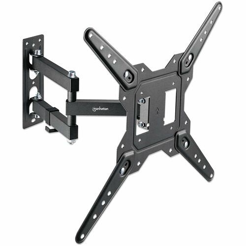 Manhattan 462624 Mounting Kits Manhattan Mounting Arm For Curved Screen Display, Display Screen, Tv, Monitor - Black - 23" To 55" S 766623462624