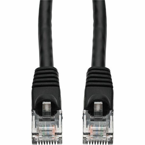 Addon ADD-1FCAT6A-BK-100PK Cables Addon 100-pack 1ft Black Cat 6a Pvc Ethernet Cable Snagless Bubble Boot Rj-45 M/m Bulk Bag Packaged, Add1fcat6abk100pk 199278050524