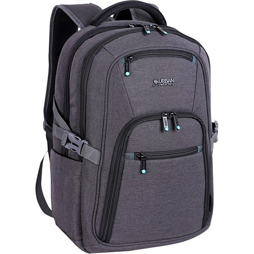 Urban Factory HTE17UF Carrying Cases Urban Factory Carrying Case (backpack) For 10.5" To 17.3" Notebook, Tablet, Smartphone - Gray/black  888225022775