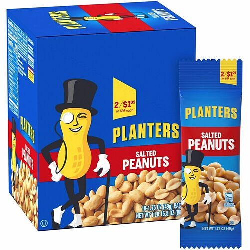 Green Rabbit 7569 Snacks Planters Roasted Peanuts Snack Packs GRR20900627 