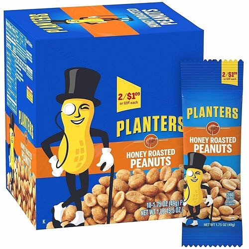 Green Rabbit 7566 Snacks Planters Roasted Peanuts Snack Packs GRR20900625 