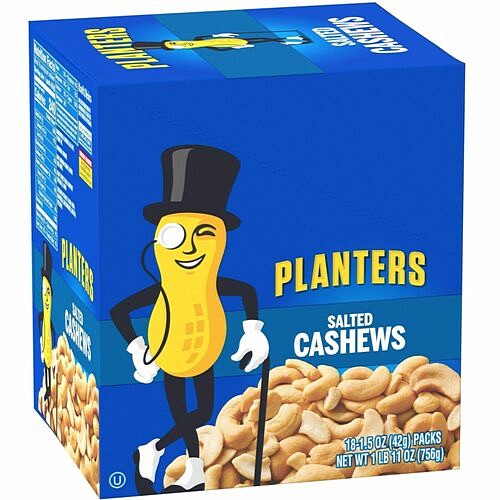 Green Rabbit 7568 Snacks Planters Salted Cashews Snack Packs GRR20900626 