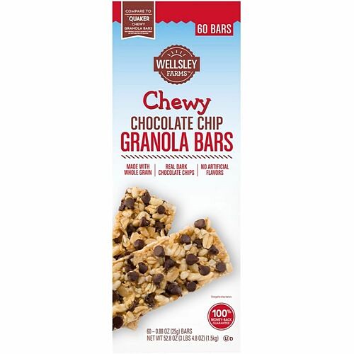 Green Rabbit 2552 Snacks Wellsley Farms Choc. Chip Granola Bar GRR22000538 