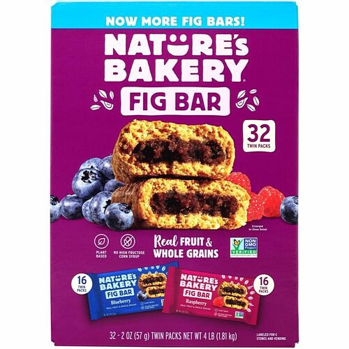 Green Rabbit 49010 Snacks Blueberry And Raspberry Fig Bars GRR90000151 